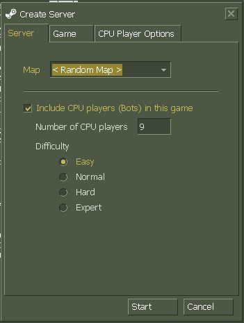 Screenshot with detail information how to add bots CS 1.6 game.
